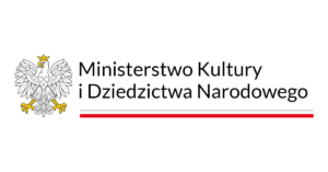 znak. Po lewej orzeł polski. Po prawej napis Ministerstwo Kultury i Dziedzictwa Narodowego.